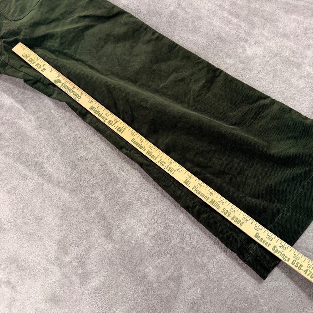 LOFT Palmer Wide Leg Pants Womens 10 Green High Rise Corduroy New - Picture 4 of 12